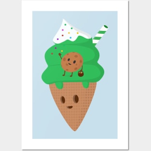 Cookies and Ice Cream Posters and Art